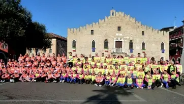 STAGIONE Al VIA. Cicloturistica Portogruarese e Sagitta Bike di fronte al Municipio di Portogruaro