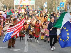 Sfilata dei carri carnevaleschi a Marghera