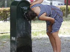 Foto Belen Sivori/LaPresse.06 /07/2015 Torino, Italia.Cronaca.Caldo nella città di Torino.Nella foto: alte temperature..Photo Belen Sivori/LaPresse.06/07/2015 Turin, Italy.News.Hot weather in Torino .In the pic: high temperatures
