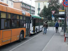 Autobus in piazzale Cialdini