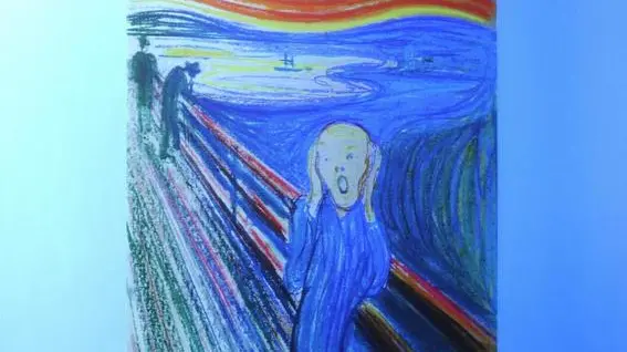 Sotheby's employes take phone bits for the painting 'The Scream' by Norwegian artist Edvard Munch at Sotheby's Auction House in New York, New York , USA, 02 May 2012. The painting sold for 107 million US dollars (81.30 million Euros) with a buyer's premium bringing the total price to 119,922,500 US dollars. ANSA/ANDREW GOMBERT