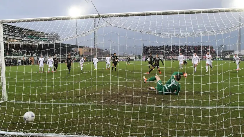 Interpress/Gf.Tagliapietra. 27.01.2019. Calcio serie B.Venezia-Padova. Gol su rigore del Venezia