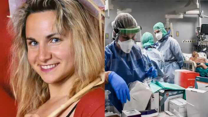 Sabrina Pattarello e il reparto di terapia intensiva Covid