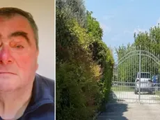 La vittima Roberto Cagnin e l'abitazione dov'è accaduto l'incidente