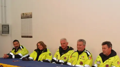 Foto Agenzia Candussi/ Scattolin/ Mestre, sede Protezione Civile via Mutinelli/ Rientro dei volontari dalle zone terremotate del centro Italia
