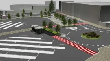 Un rendering di come diventerà piazzale Roma dopo i lavori