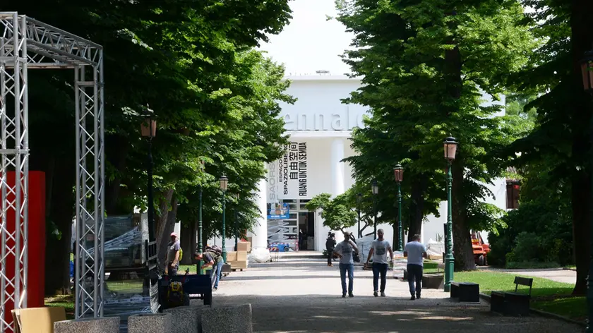 Interpress/M.Tagliapietra Venezia 17.05.2018.- Allestimenti Biennale Architettura Giardini. Padiglione Centrale