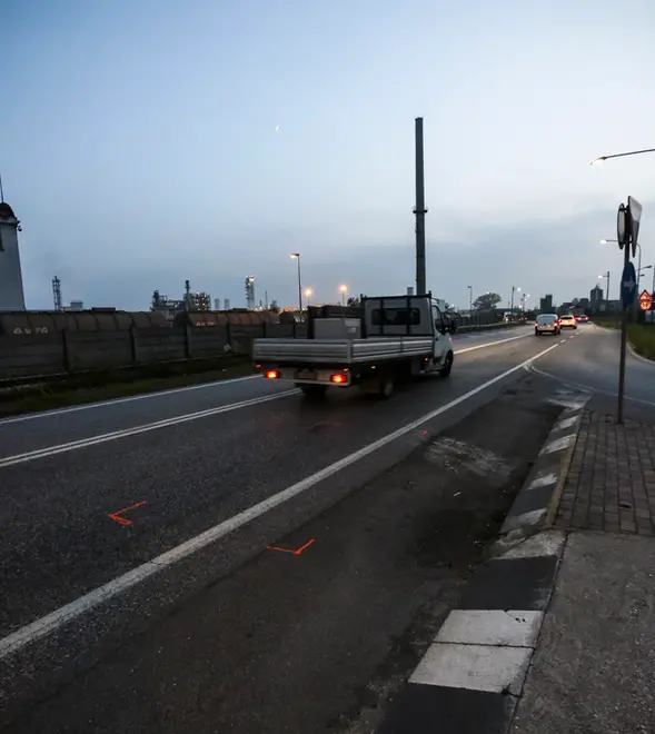 Foto Agenzia Candussi / Chiarin / MARGHERA VIA PADANA / MARGHERA VEDUTE LUOGO DELL'INCIDENTE.