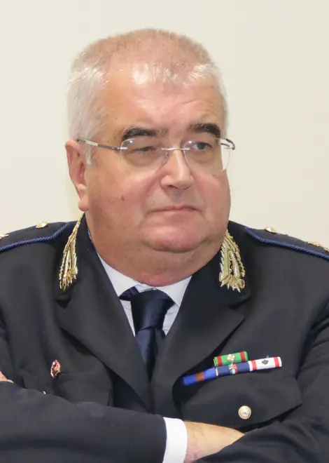 Foto Agenzia Candussi/ Morsego/ Mestre, Centro Civico, via Terraglio 43/ Assemblea pubblica sul Controllo di Vicinato. Nella foto: Marco Agostini, Comandante dei Vigili Urbani di Venezia.