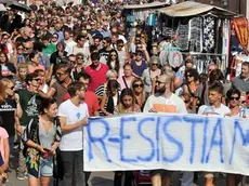 Interpress/Mazzega Venezia, 10.09.2016.-MANIFESTAZIONE "OCIO AE GAMBE CHE GO EL CAREO", ORGANIZZATA DAI RAGAZZI DEL GRUPPO GENERAZIONE '90.