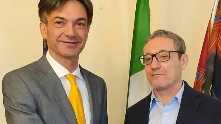Il direttore generale della Usl 4 Mauro Filippi e il pediatra Michele Pulella