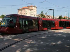 Prove del tram in piazzale Cialdini, Mestre