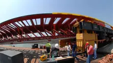 I lavori per il nuovo ponte