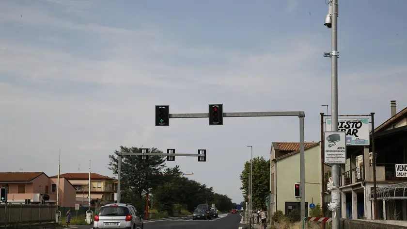Il Vista red all'incrocio di Sant'Anna di Chioggia sulla statale Romea (foto agenzia Pòrcile)