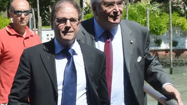 Interpress/M.Tagliapietra Venezia 03.06.2014.- Insediamento del commissario del comune di Venezia Prefetto di Trieste Vittorio Zappalorto con Marco Agostini