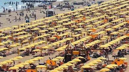 CARRAI - DINO TOMMASELLA - JESOLO - LA SPIAGGIA A FINE GIUGNO