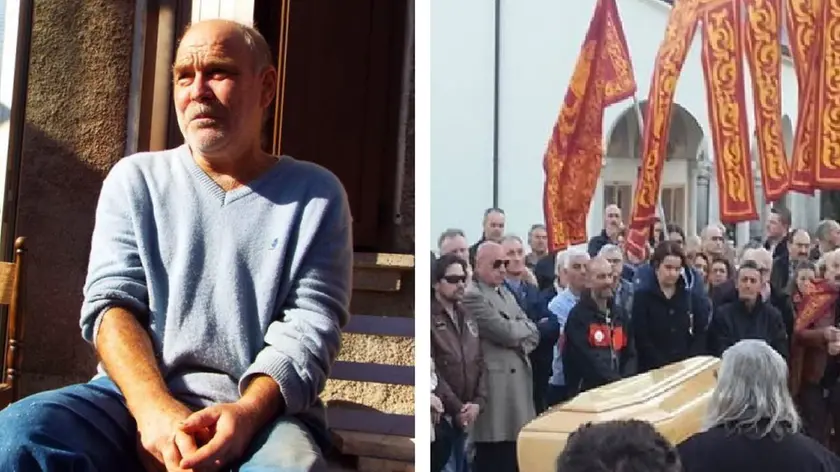 Il rigattiere Ermes Mattielli che aveva sparato al ladro che stava rubando nel suo magazzino e i suoi funerali