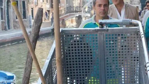 Interpress/Gf.Tagliapietra. 16.08.2017.- Vertas. Raccolta porta a porta cin il sindaco Brugnaro.