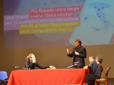 Interpress/Mazzega Venezia, 15.12.2015.- Teatro Goldoni, presentazione sito "IRIS"