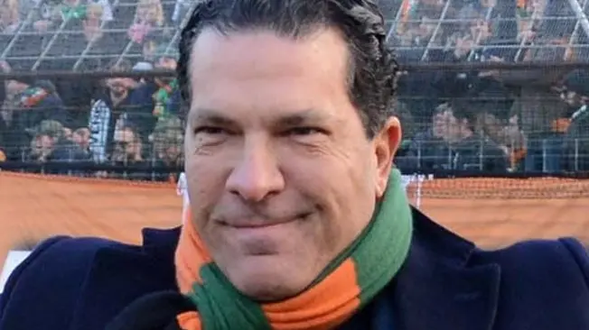 Interpress/M.Tagliapietra Venezia 29.01.2017.- Calcio Venezia/Parma. Tacopina sotto la Curva sud.