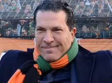Interpress/M.Tagliapietra Venezia 29.01.2017.- Calcio Venezia/Parma. Tacopina sotto la Curva sud.