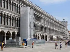 Interpress/M.Tagliapietra Venezia 04.07.2017.- Impalcatura Procuratie Piazza San Marco.