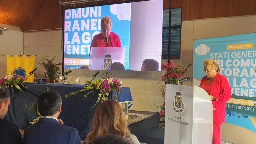 Roberta Nesto sindaca di Cavallino-Treporti durante l'incontro con Anci