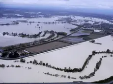 Le campagne allagate attorno al Livenza al confine con la Marca e sopra il Livenza e la Statale a San Stino