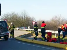 Pesci Nervesa cervo in canale della Vittoria recuperato dai vigili del fuoco