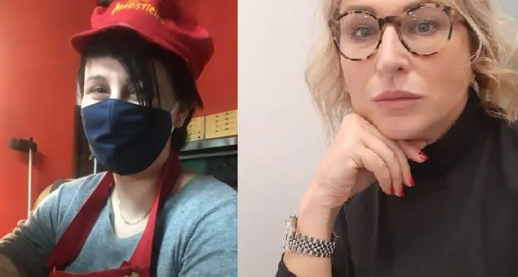 Carla Roma ed Emanuela Celant (a destra)