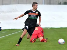 (CRUCCU) PORTOGRUARO 23/10/2013 MATTEO BOEM.VENEZIA (MAGLIA NERA) VS CREMONESE.N¡11 D'APPOLONIA (VENEZIA)..