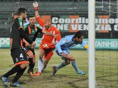 Interpress\M.Tagliapietra Venezia 20.12.2013.- Calcio Venezia\albinoleffe. Gol Margiotta