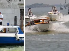 Interpress/M.Tagliapietra Venezia 03.08.2017.- Controlli velocità taxi della Polizia Locale.