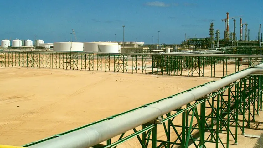 Libia- Centrale di compressione olio e gas di Mellitah