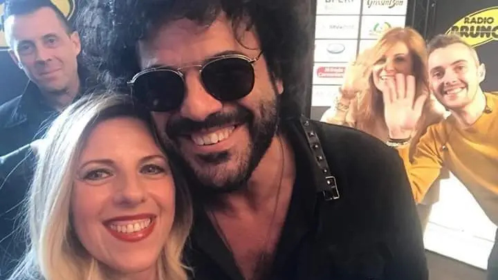 Patrizia Zanolla insieme a Francesco Renga