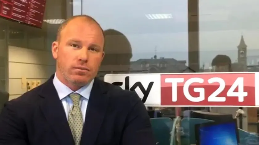 Federico Leardini in un fermo immagine tratto da SkyTg24. 3 febbraio 2018. ANSA/ FERMO IMMAGINE SKYTG24 +++ NO SALES - EDITORIAL USE ONLY +++