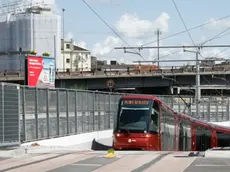 Prove passaggio del tram sottopasso stazione di Mestre. Nella foto: via Rizzardi Marghera