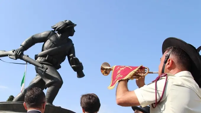 Colucci - Dino Tommasella - Musile di Piave - Inaugurazione Monumento Bersaglieri dopo lavori di restauro