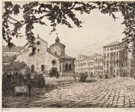 Un disegno del 1924 in cui già si vede il locale