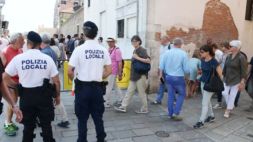 Interpress/M.Tagliapietra Venezia 02.06.2018.- Arrivo barconi turistici fondamente nuove.