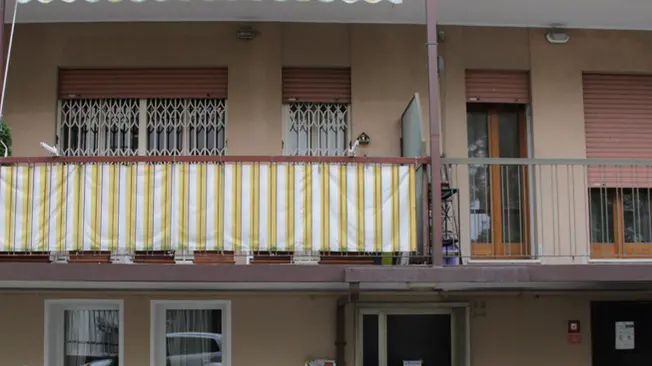 Palazzina di via Diedo 22 a Mestre, la cui impresa di pulizie ha scioperato a causa del mancato pagamento da parte dell'amm. Piva