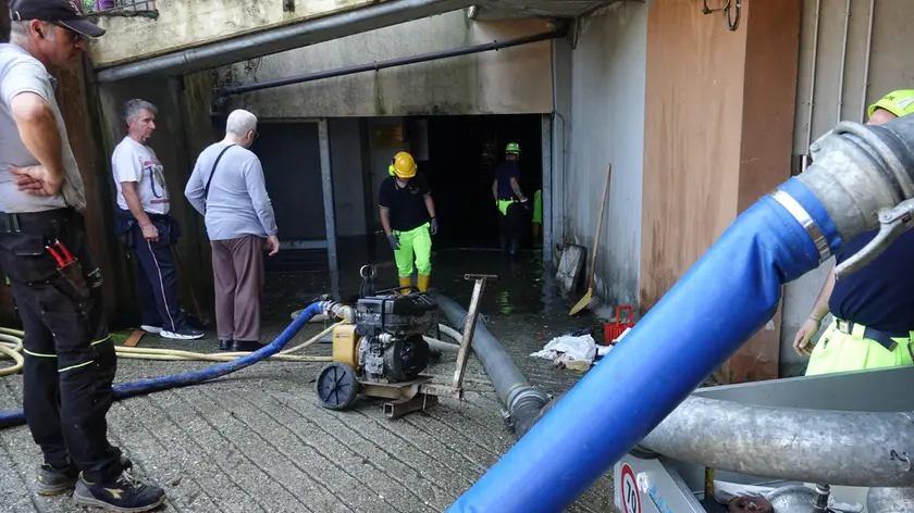 Mestre, via Baglioni è uno dei punti dove la pioggia battente ha colpito più duro