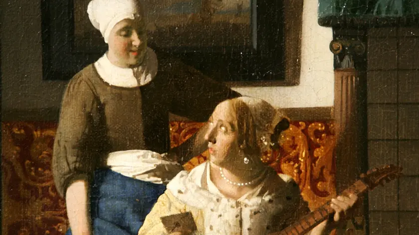 Il dipinto di Johannes Vermeer, 'La lettera d'amore' , eseguito dal maestro olandese intorno al 1670