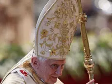 Messa dell'Epifania in Basilica di San Pietro presieduta da Papa Benedetto XVI, Città del Vaticano 6 gennaio 2013. ANSA/ALESSANDRO DI MEO Four new bishops has been made by Benedict XVI during the Epiphany mass in Saint Peter Basilica, 6 January 2013