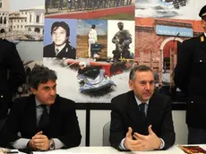 Interpress/Mazzega Mion Venezia, 03.02.2014.- Questura di Venezia, Squadra Mobile, Conf.Stampa arresti per l'omicidio della 32enne iraniana Mahtab Savoji .- Nella foto il Caèo della Mobile Marco Odorisio ed il Questore Vincenzo Roca.-