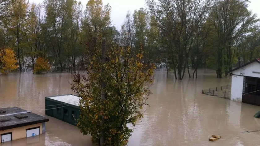 FGAVAGNIN NOVENTA DI PIAVE - ESONDAZIONE DEL PIAVE NELLA GOLENA