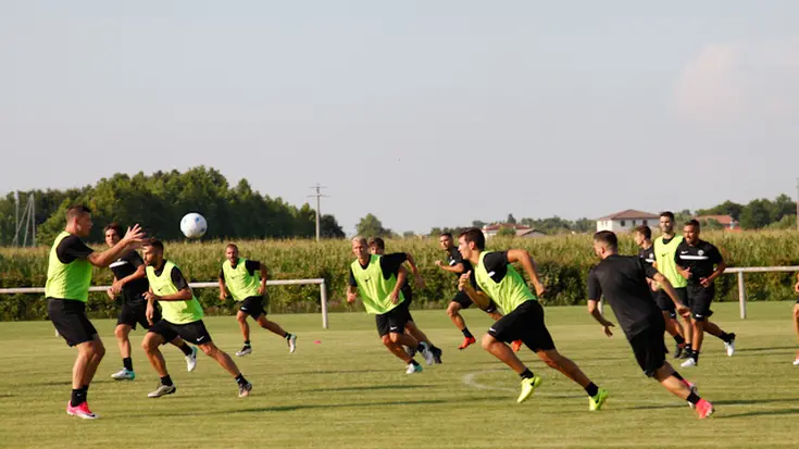 Agenzia Candussi, giornalista Contessa. primo allenamento della stagione del Venezia FC presso campo Taliercio Mestre