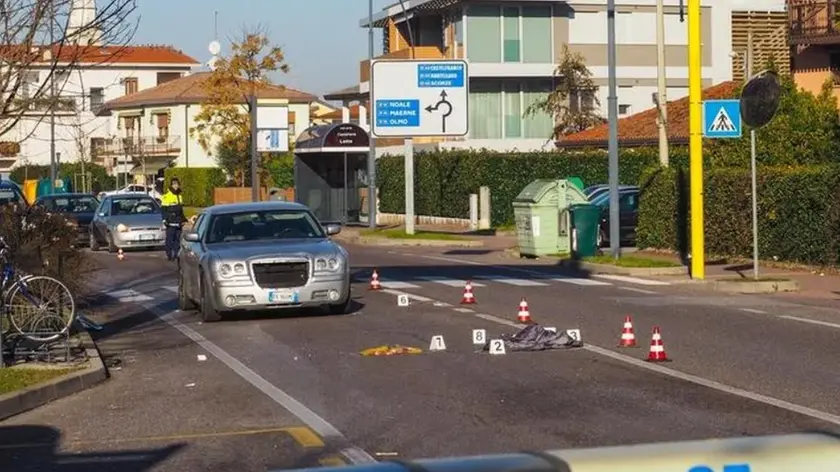Il luogo dell'incidente sove sono state investite le sorelle Polese, a dicembre: Francesca è morta a 51 anni dopo due mesi di agoni
