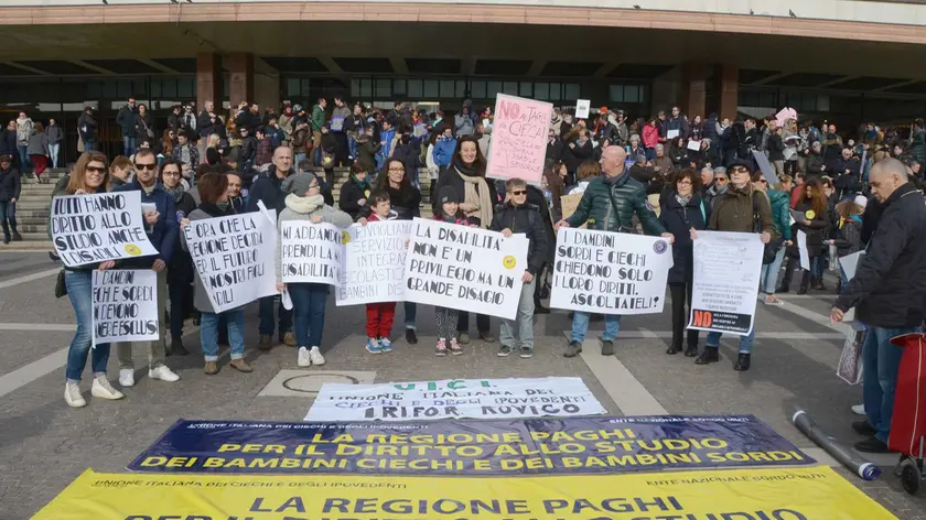 La protesta della famiglie