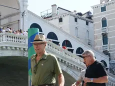 Interpress/M.Tagliapietra Venezia 17.08.2017.- Clint Eastwood a Rialto.